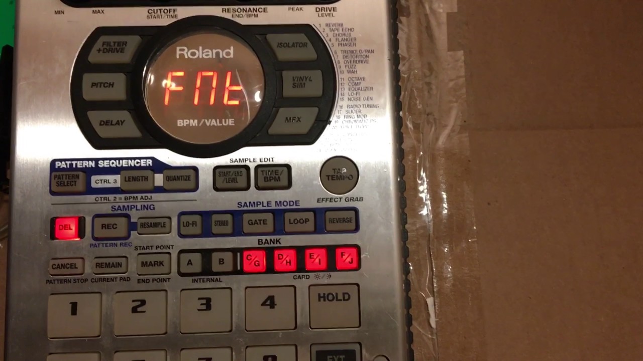 Formatting A Memory Card on Roland SP 404