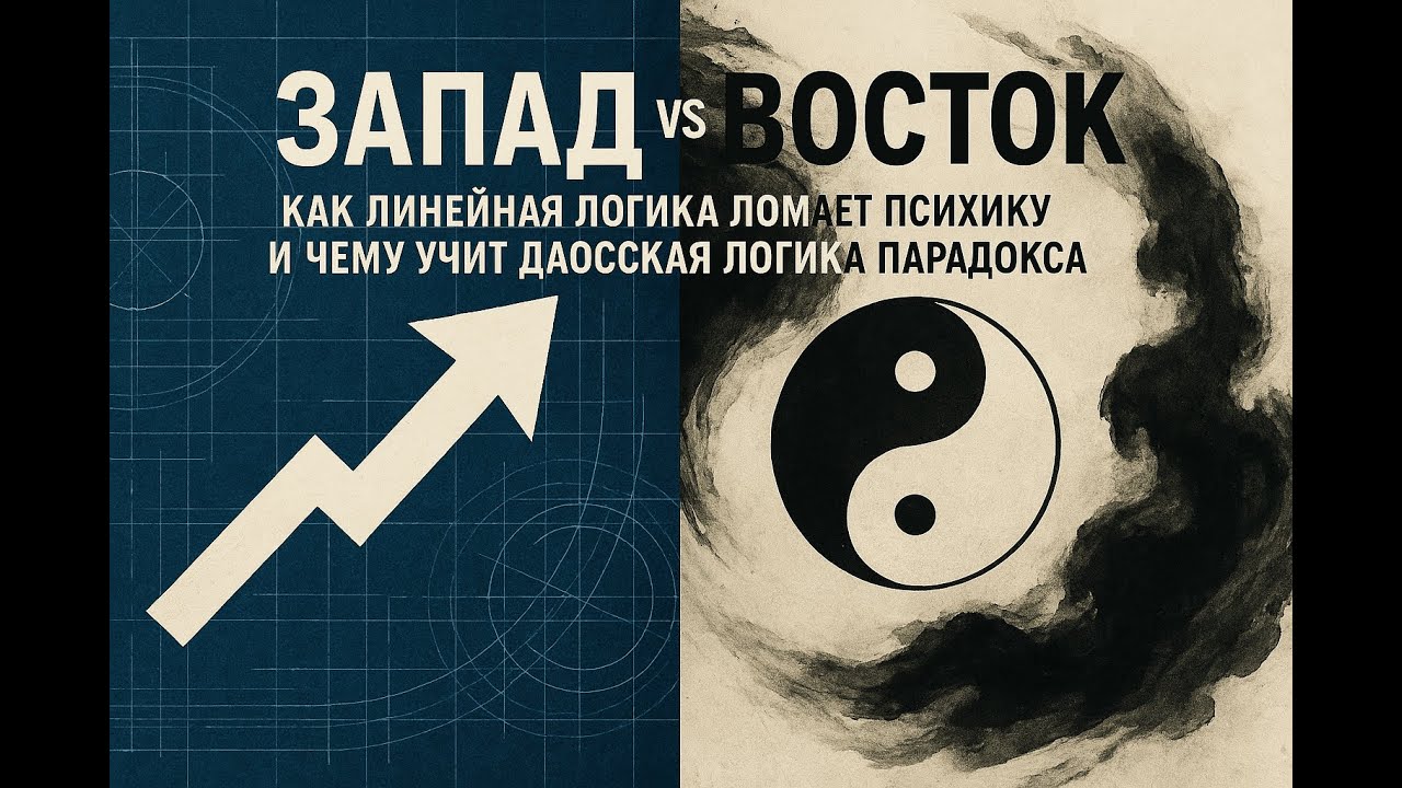 Запад vs Восток: как линейная логика ломает психику и чему учит даосская логика парадокса