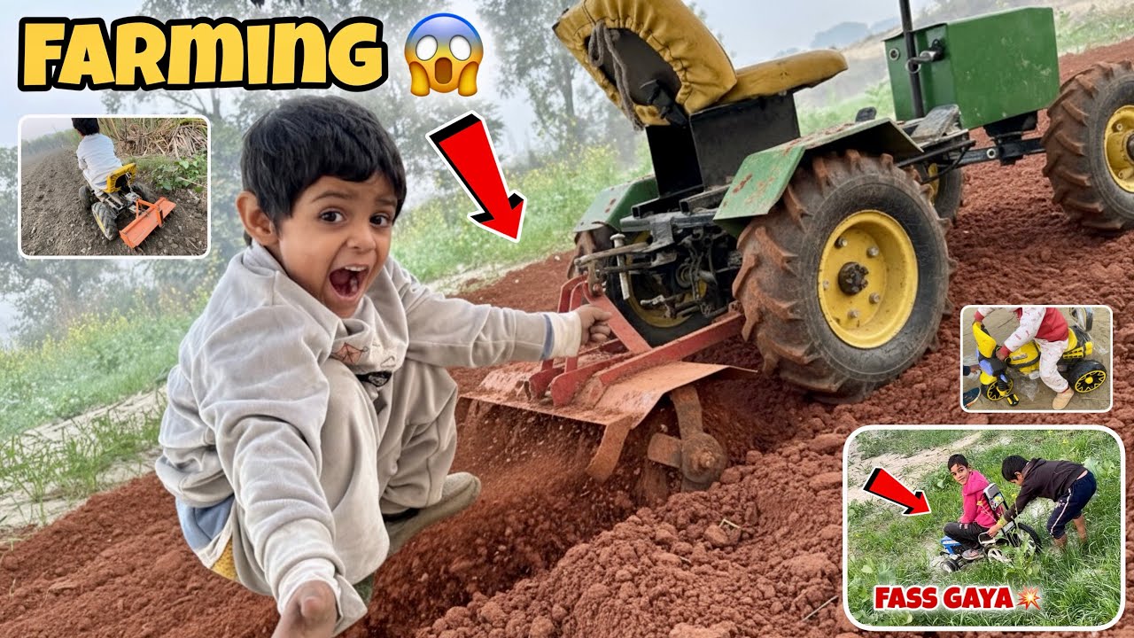 Jhon Deere Ky Farming Tillor Banva Diyo😱 New Holland Stuck in Deep Mud
