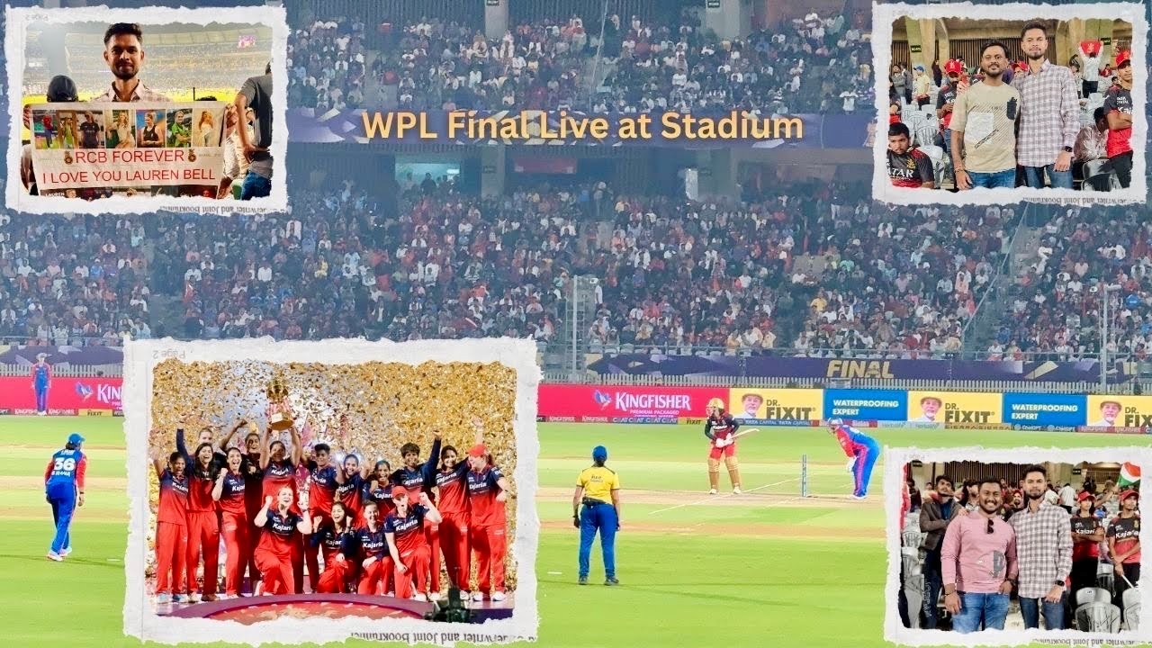 WPL Final Live at Stadium 🏟️ RCB Created History🏆 