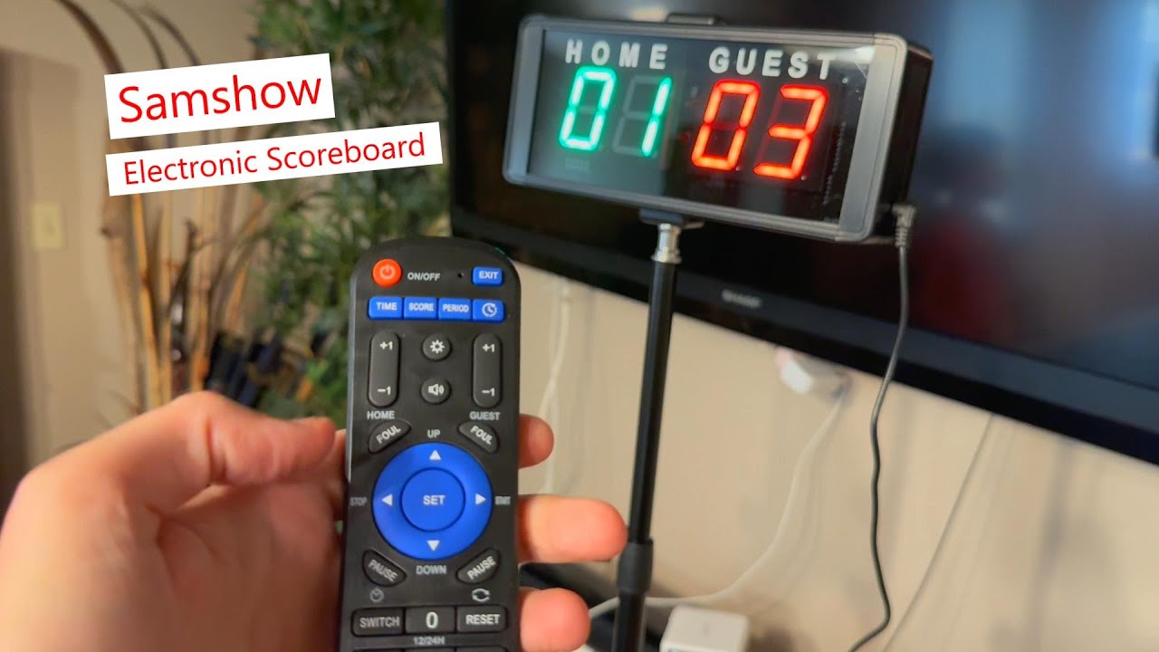 Samshow Electronic Scoreboard with tripod and remote! #scoreboard #score #games