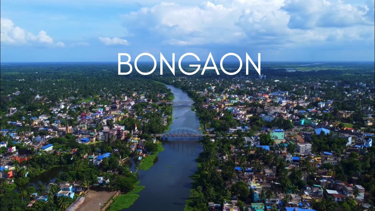 Bongaon Cityscape | Drone view of Bongaon | Ichhamati | 4K