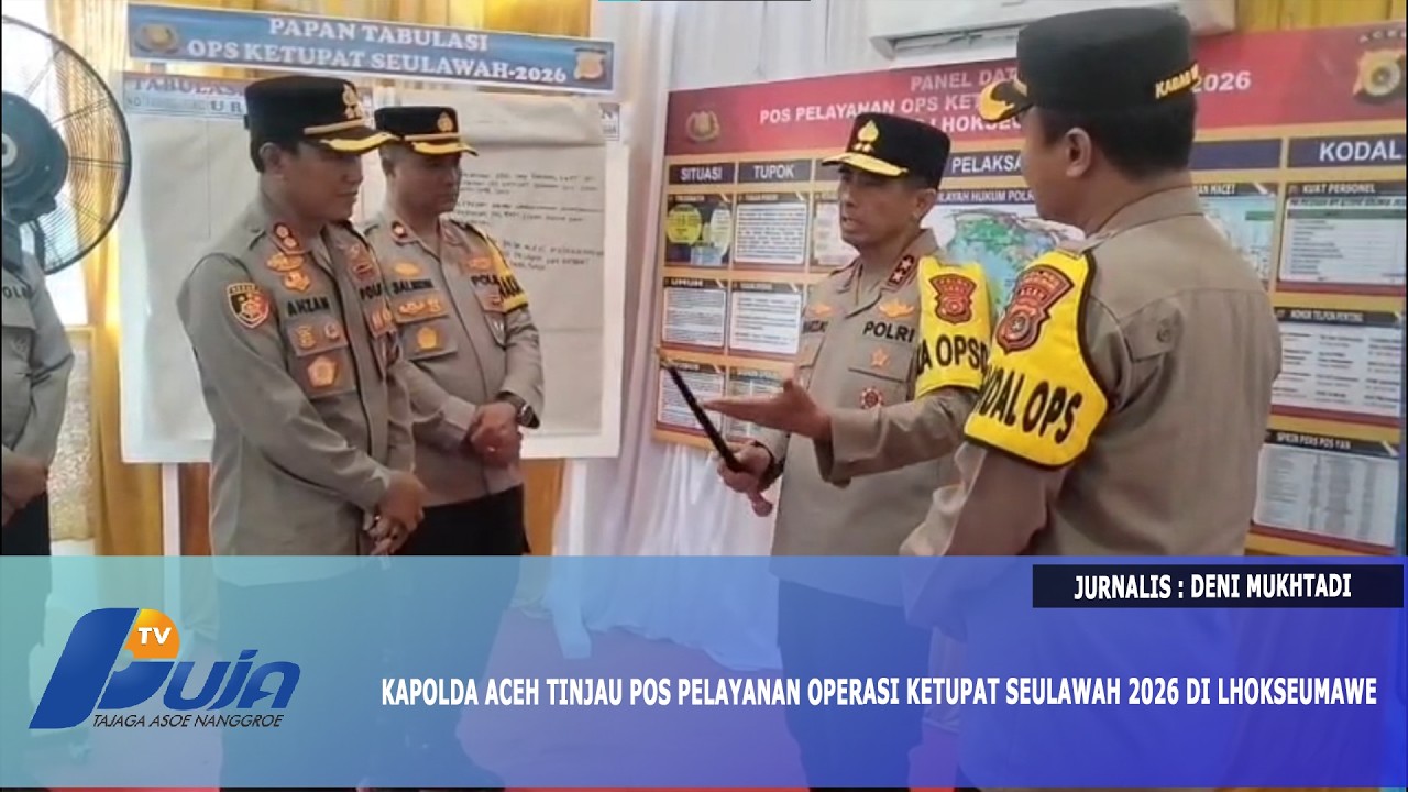 Kapolda Aceh Tinjau Pos Pelayanan Operasi Ketupat Seulawah 2026 di Lhokseumawe