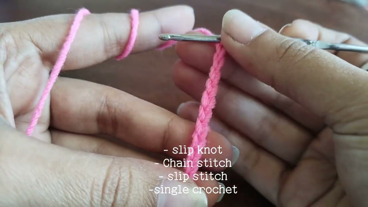 Crochet for absolute beginners | Basic stitches step by step