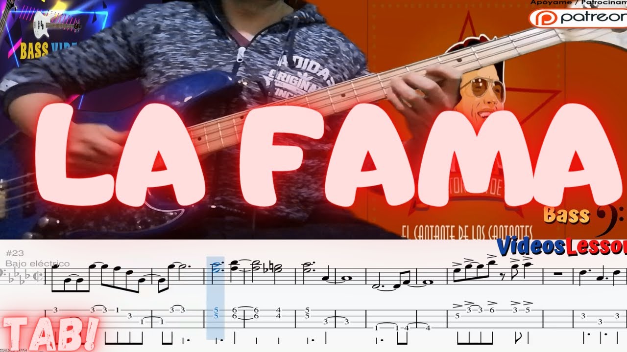 🎸 LA FAMA Héctor Lavoe |Bajo Electrico TABLATURA 🎵