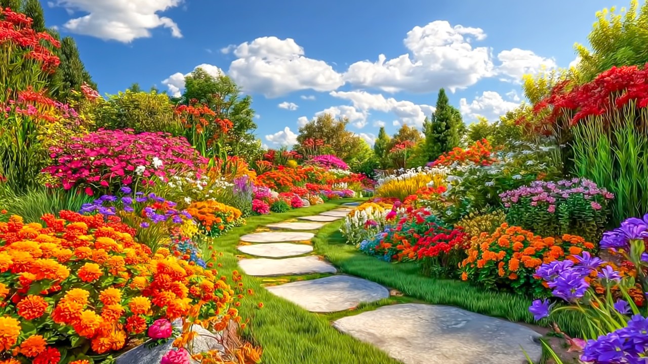 Flower-Filled Relaxation 🌸 | Immerse in the Beauty of Flowers with Calming Lullabies for the Soul 🎶