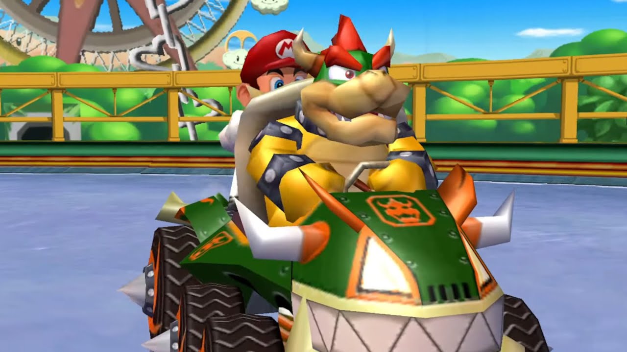 Mario Kart: Double Dash!! - 50cc Mushroom Cup Grand Prix (Mario and Bowser)