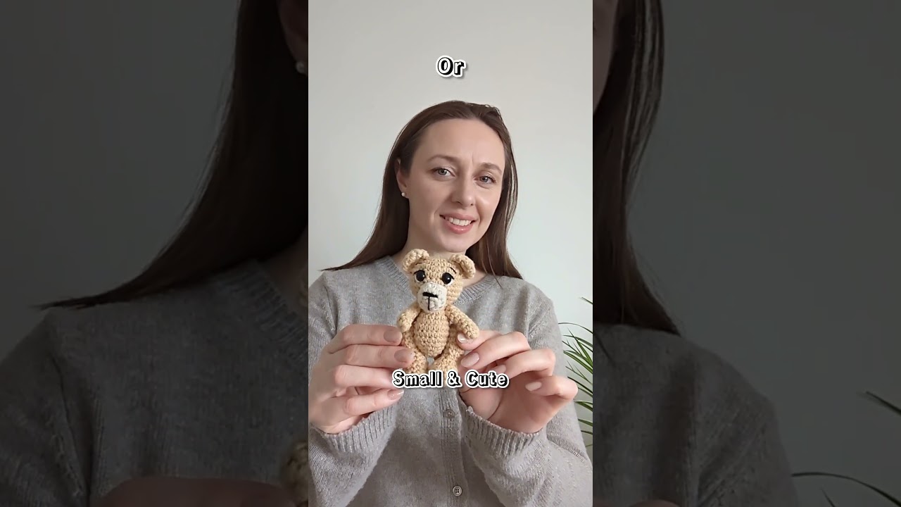 Crochet Teddy Bear, Easy Crochet Plushie, Amigurumi Bear 