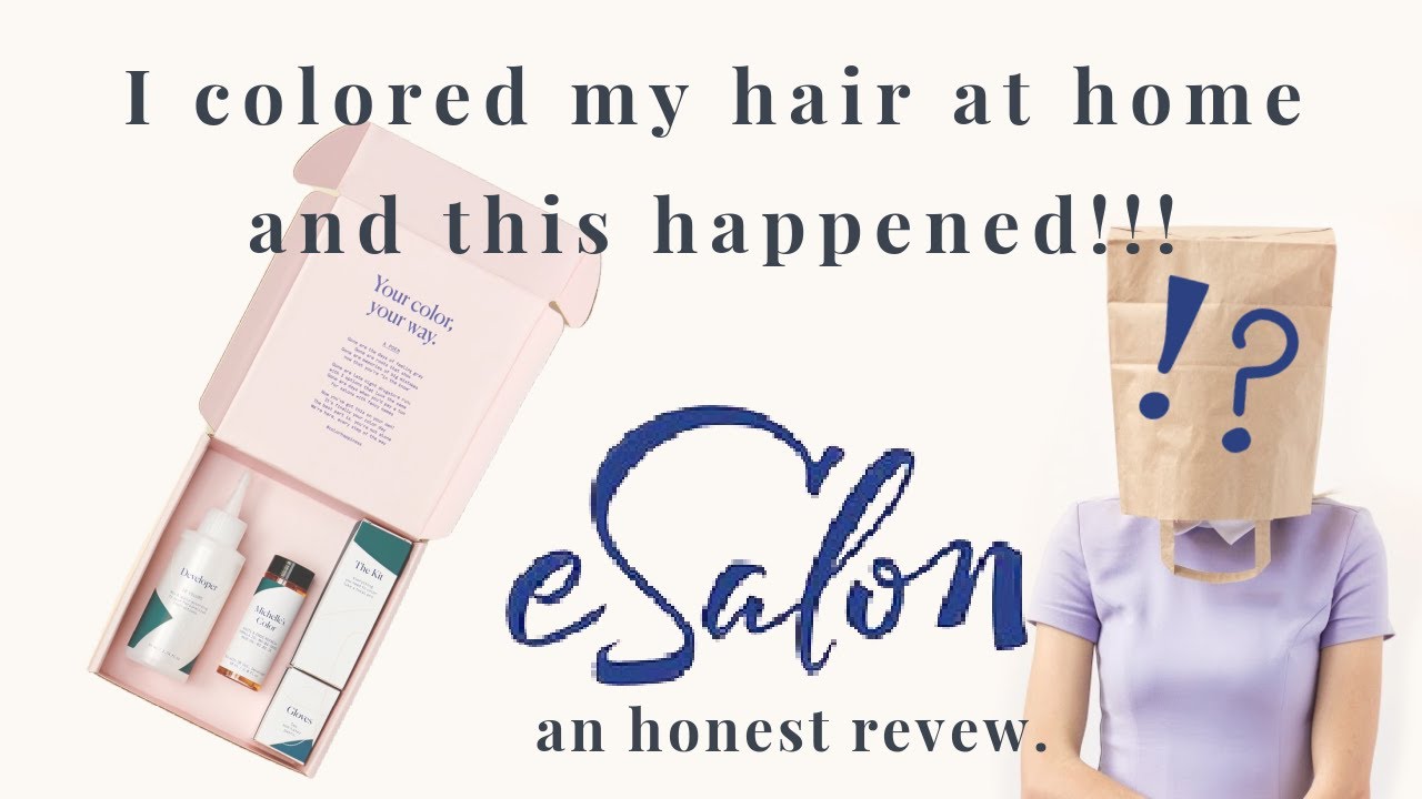 I TOOK the PLUNGE and dyed my own hair through an online salon! An eSalon honest review and results.