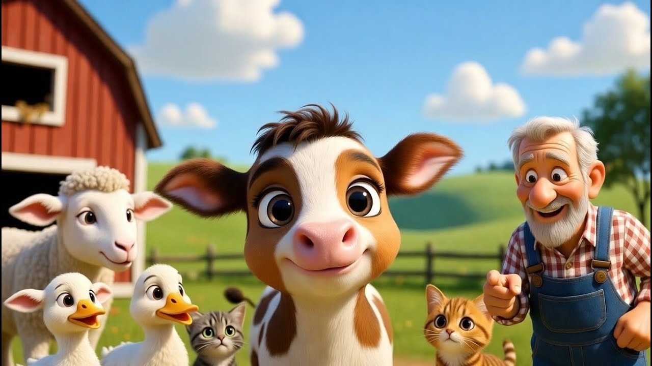 Old MacDonald Had a Farm 🐮🐷 Fun Farm Animals Son | Fun 3D Nursery Rhymes for Babies & Kids