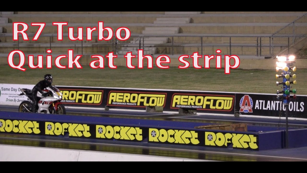 R7 turbo lams bike, Raising a few eyebrows 2nd time at the dragstrip
