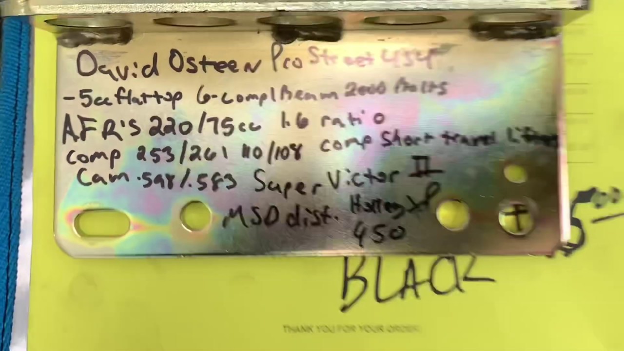 David Osteen 434ci sbc Skip White Performance