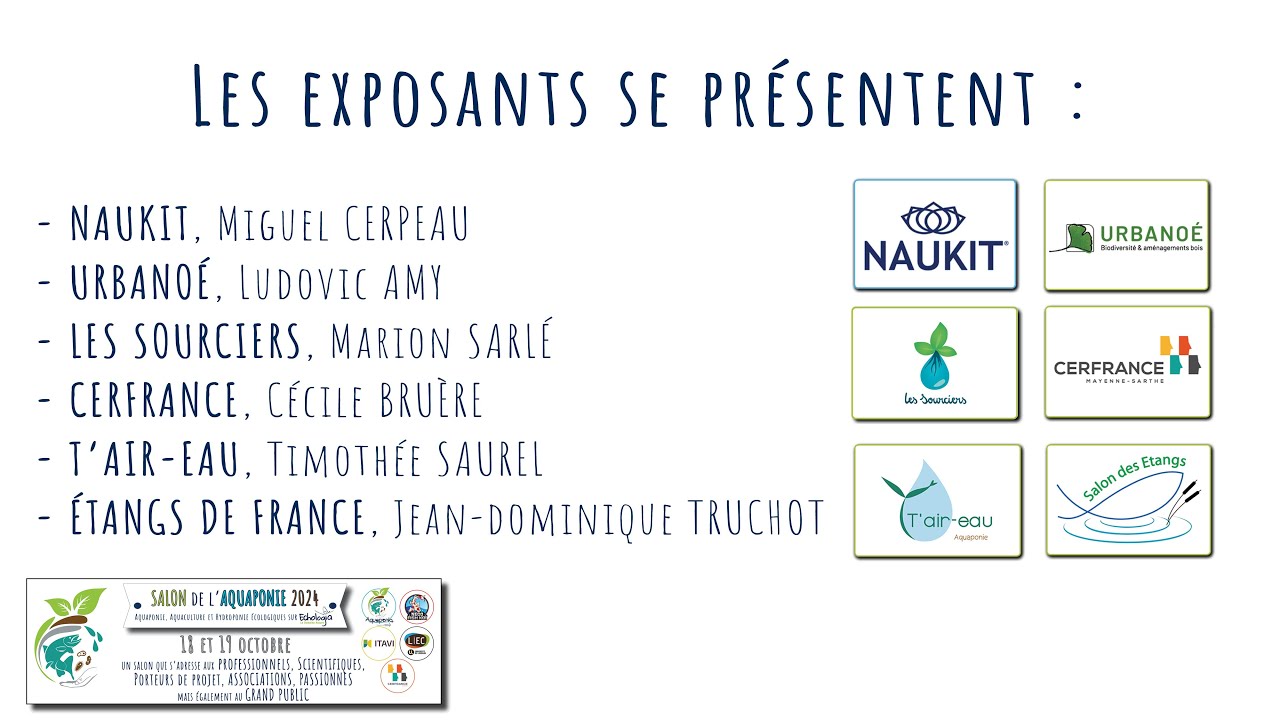 Salon de l'aquaponie 2024 - 11 Présentations des exposants 02