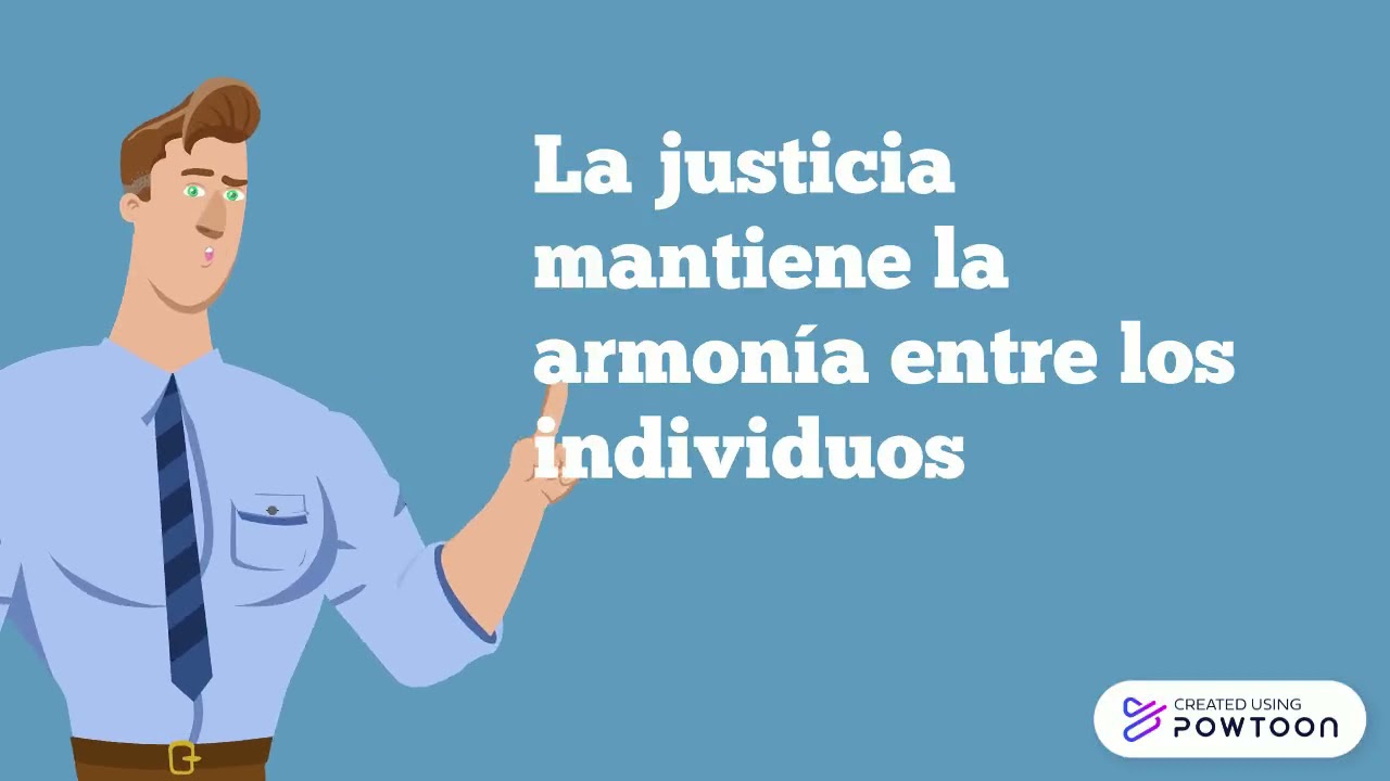La justicia como valor moral.