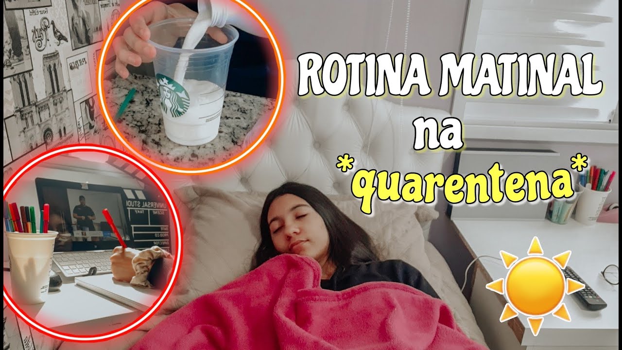 MINHA ROTINA DA MANHÃ NA QUARENTENA!! ☀️