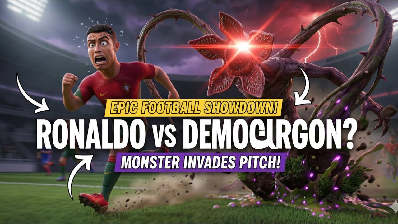 Ronaldo vs Stranger Things😳 - English 