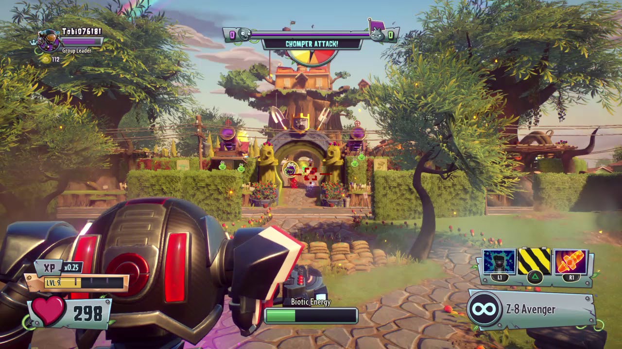 Plants vs Zombies GW2 z7 imp raising the flag