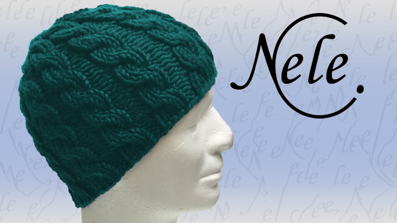 Mütze stricken lernen für Anfänger - Strickmütze im Zopfmuster - DIY Anleitung by Nele C.