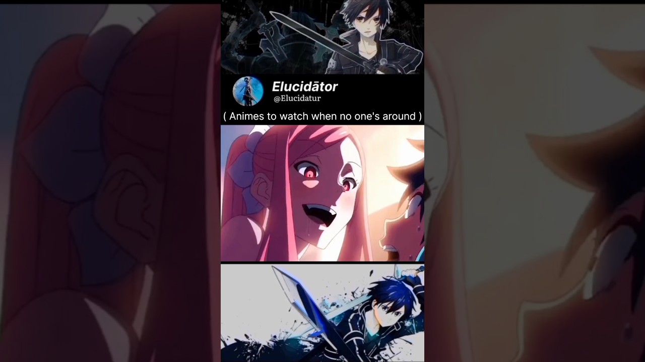 Anime's to watch when you are alone | Ecchi anime #animemoments #animecontent #shorts
