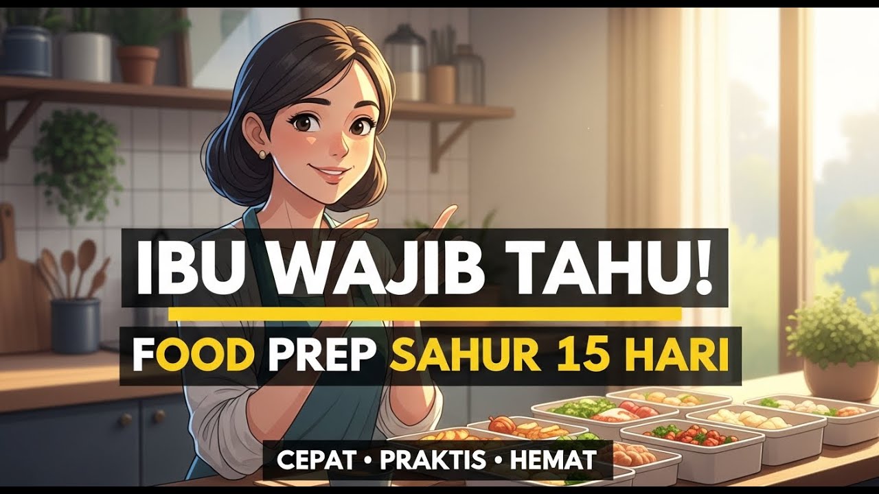 IBU WAJIB TAHU. food prep sahur 15 hari. cepat praktis hemat