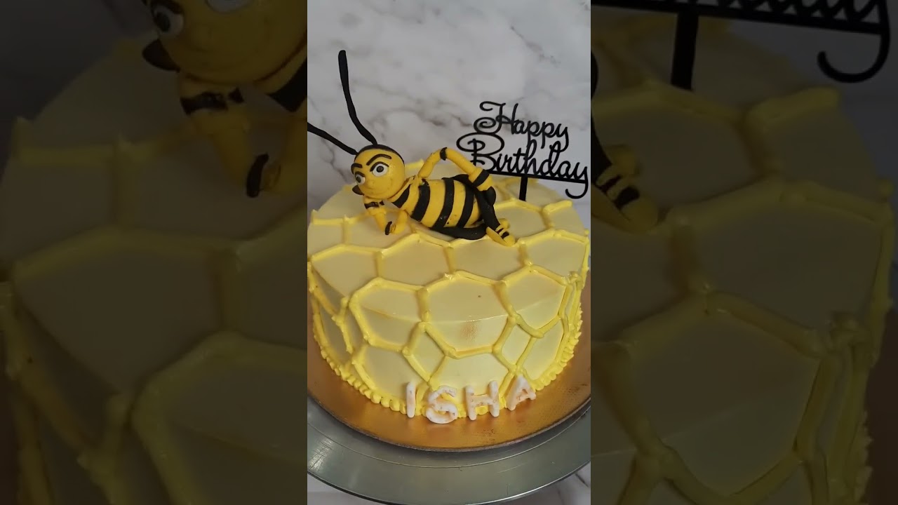 honey bee theme cake. chocolate truffle cake. #homebaker #customized #chocolatelover