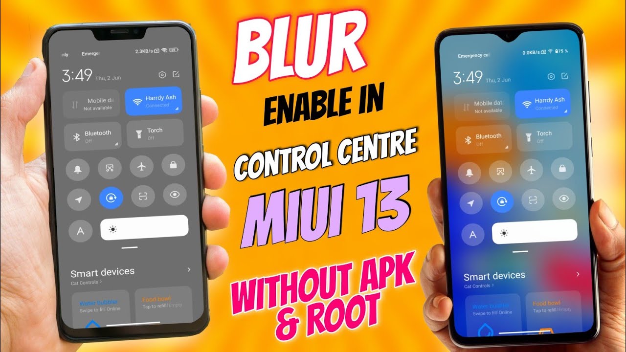 ENABLE Background Blur Miui 12 Control Centre Without Apk & Root | Miui 13 Control Center Working 🔥