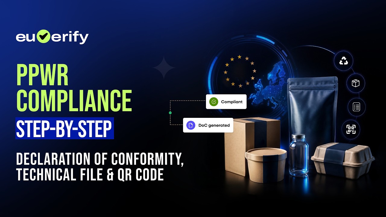 PPWR Compliance Step-by-Step: Declaration of Conformity, Technical File & QR Code