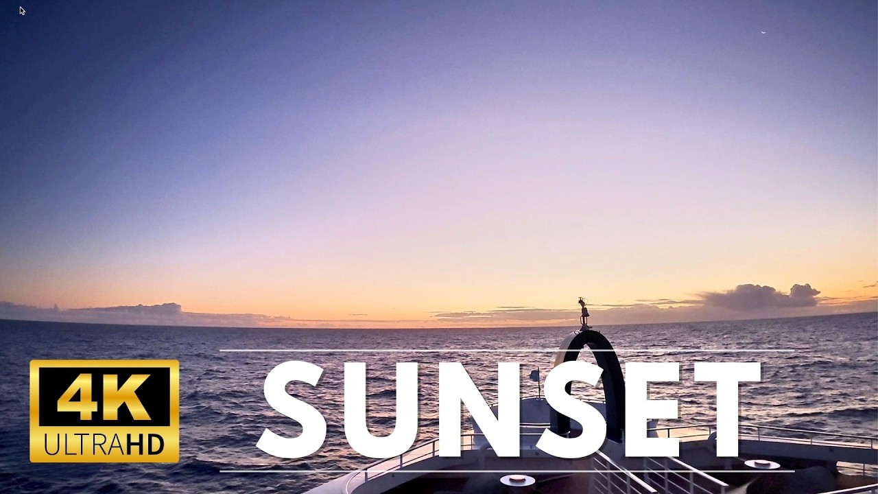 Relaxing Music - Sunset over the Atlantic Ocean