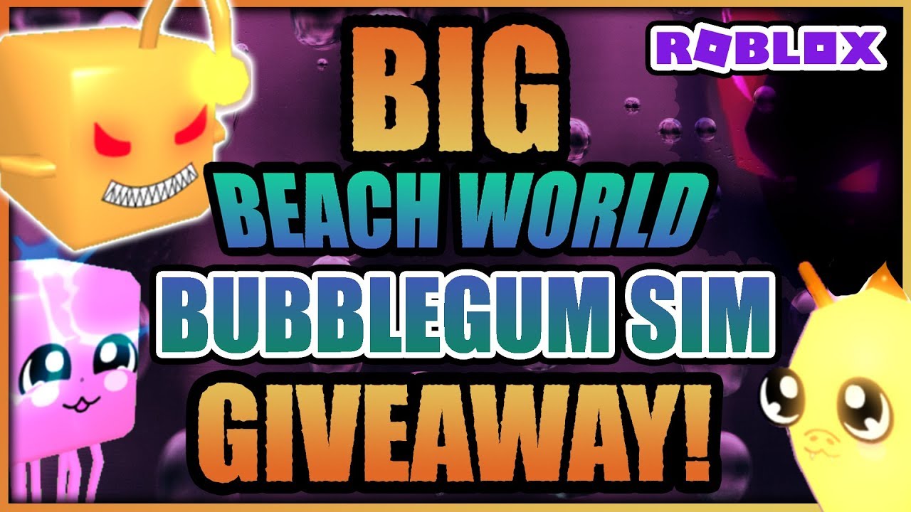 🎈 BIG BALLOON BEACH PET GIVEAWAY 🎈 Bubblegum Simulator LIVE EVENT - Beach World 🔔 (Roblox)