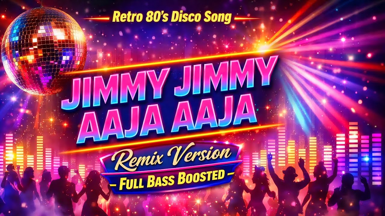 🪩JIMMY JIMMY AAJA AAJA – Retro 80’s Disco Remix | Full Bass Boosted | 2026 Party Song #discomix 