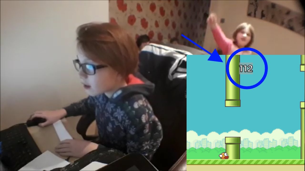 I GOT 100 POINTS ON FLAPPY BIRD PRANK (DECEMBER DAILY)