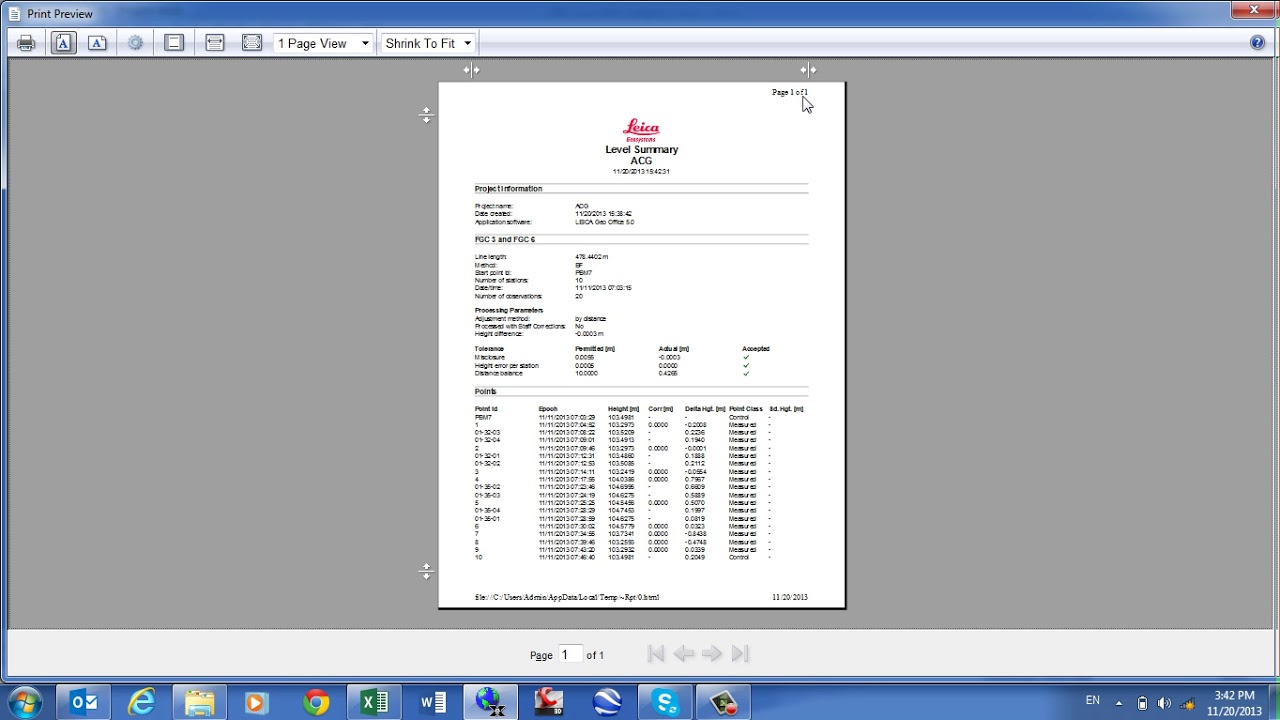 Leica Geo Office Raw data processing