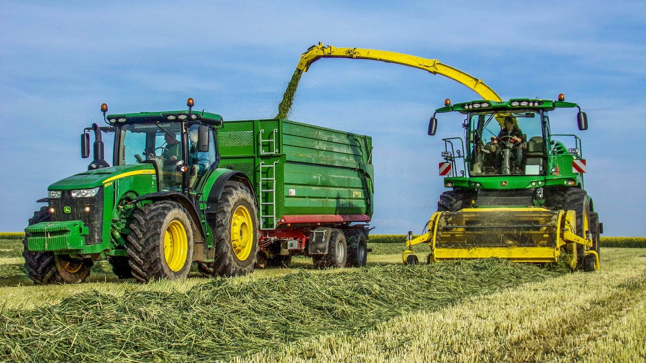 Senáže žita 2023 | John Deere 8500i [4K]
