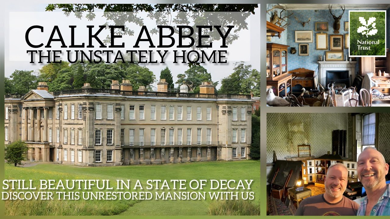EXPLORING CALKE ABBEY FLAKING PAINT & PEELING WALLPAPER A STATELY HOME IN DECLINE FULL OF TREASURES