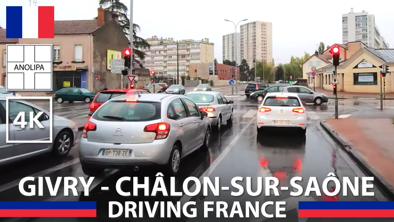 DRIVING FRANCE • Givry to Châlon-sur-Saône 4K