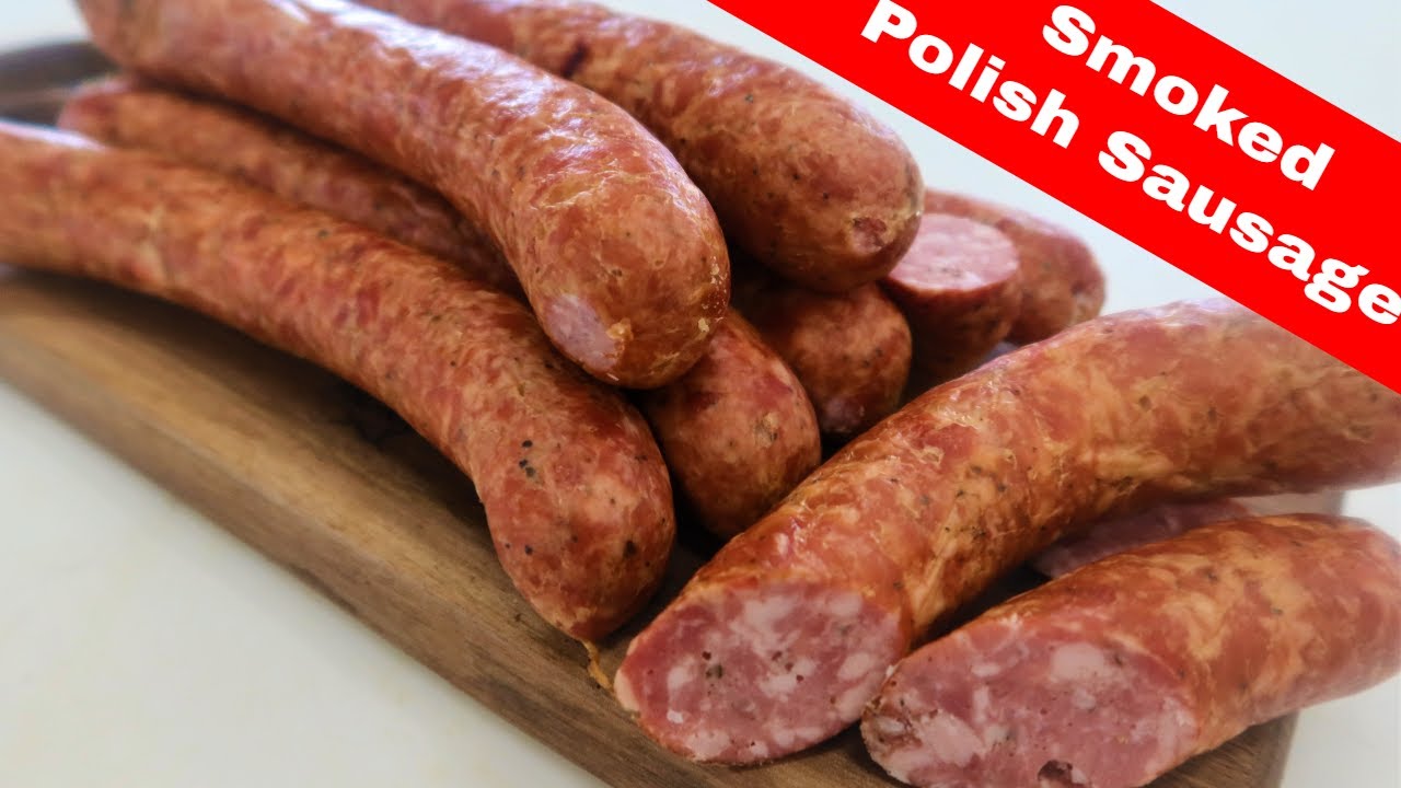 Hot Smoked Polish Sausage, from Home Production of Quality Meats and Sausage.