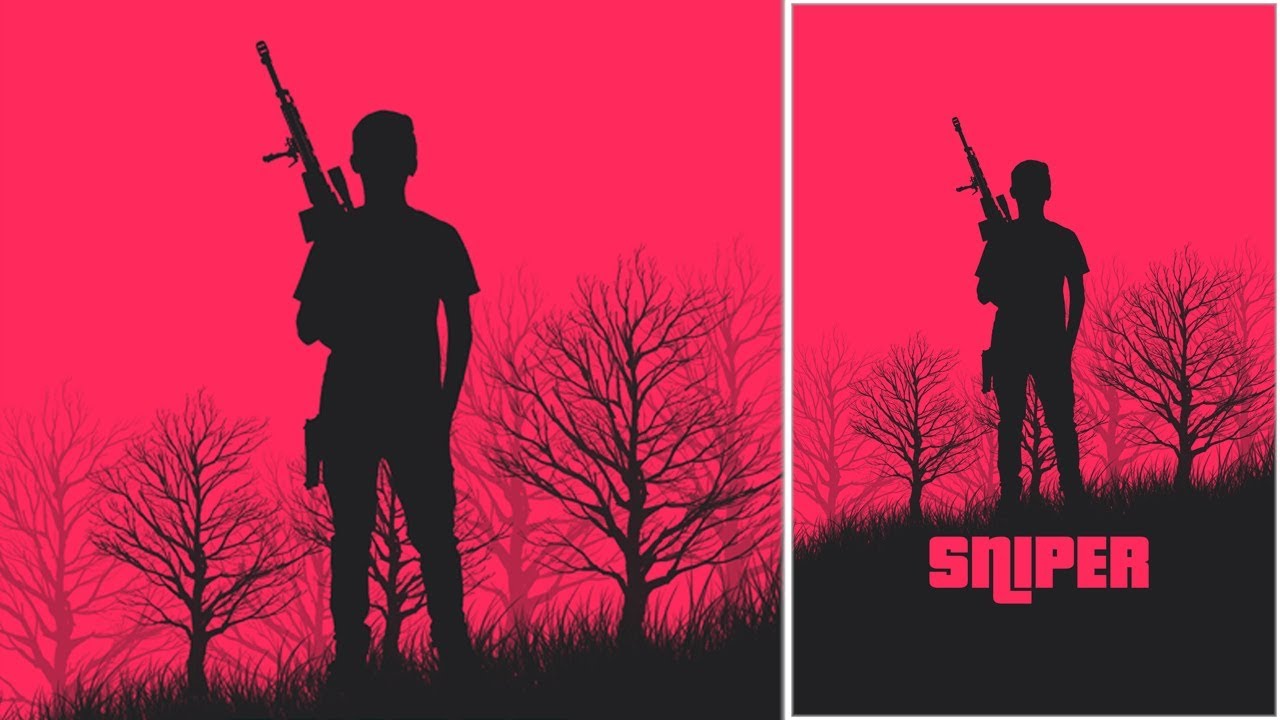 Minimalist movie poster design in Photoshop | Photoshop tutorial