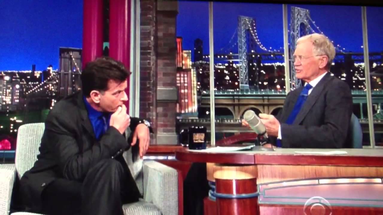 Charlie Sheen on David Letterman 1/14/13 (Part 2/2)