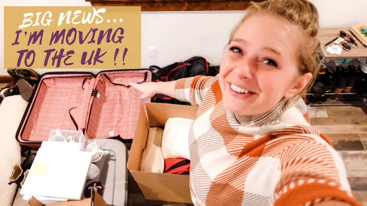 I'm Moving To The UK From America | Moving Vlog