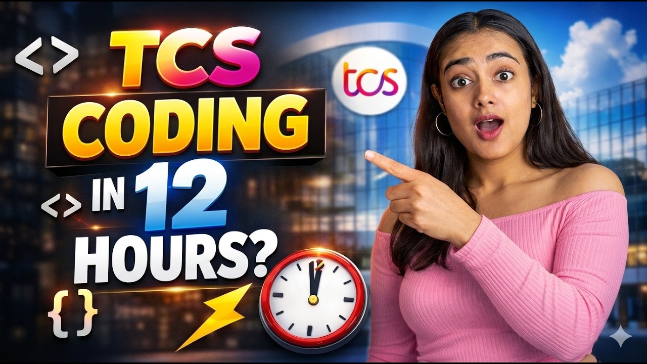 TCS NQT  Coding in 12 Hours | How to Take Input & PYQ in Java & Python