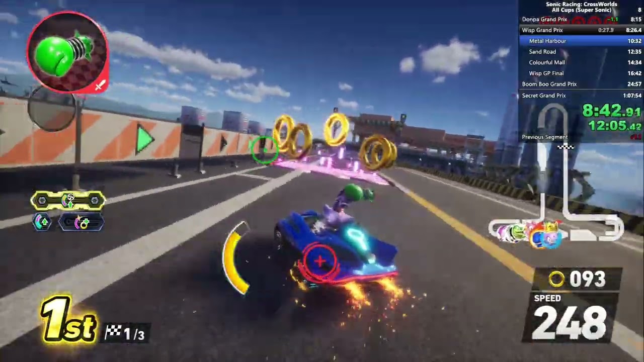 Sonic Racing: CrossWorlds - All Cups (Super Sonic Speed) WR - 1:06:49 IGT / 1:30:08 RTA
