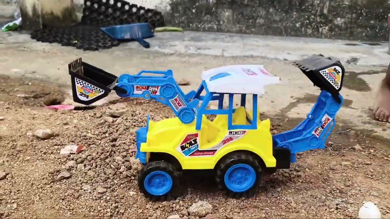 JCB Sand Loading | Tractor Trolley Full Bhari 🚜 | Construction Toys