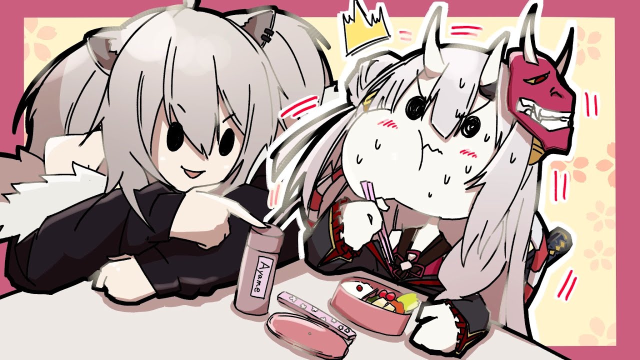 Ayame and Botan met for the first time.【Animated Hololive/Eng sub】【Ayame/Botan】