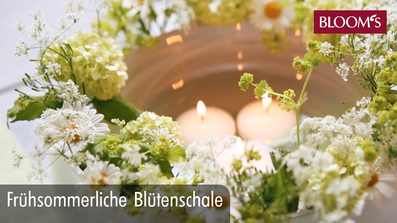Sommerliche Blütenschale | DIY Sommerdeko | summer decoration | BLOOM’s Floristik