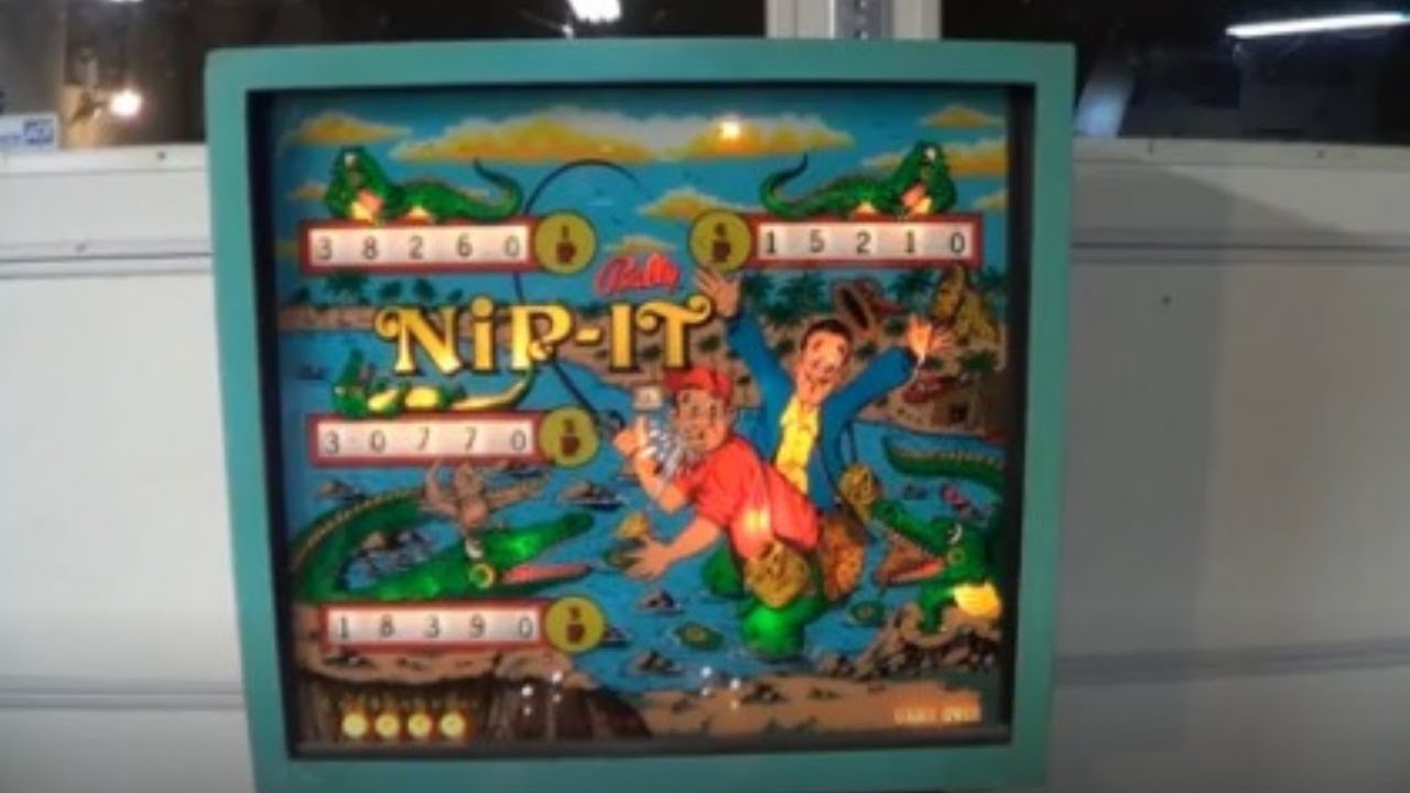 NIP IT PINBALL MACHINE BY BALLY 1973