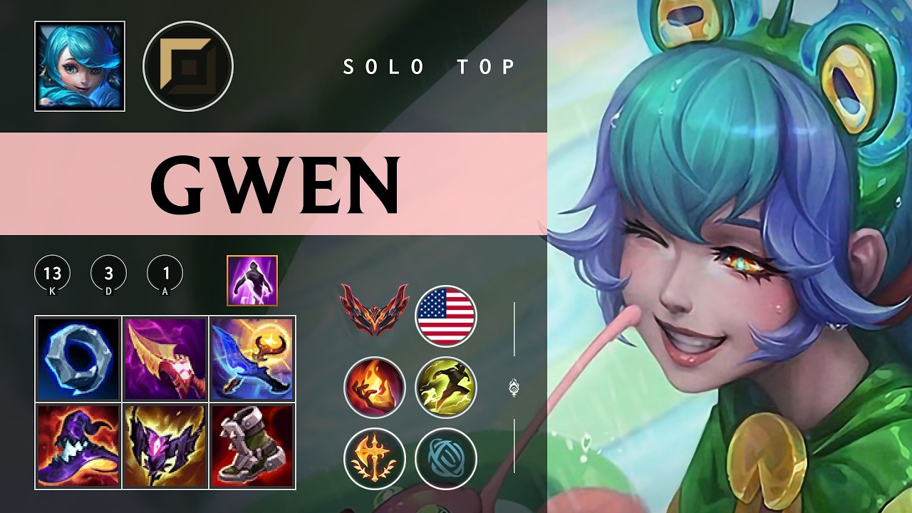 Gwen Top vs Dr. Mundo - NA Grandmaster Patch 26.04