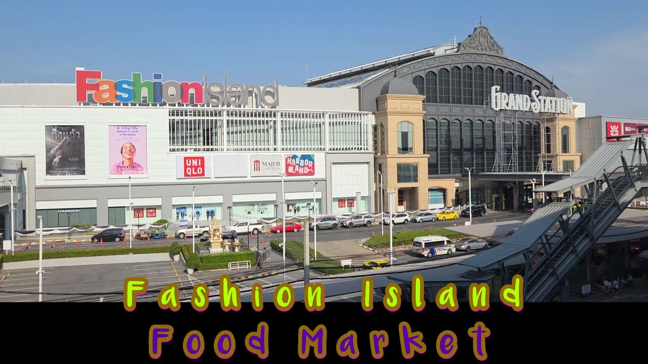 Fashion Island Bangkok 💖 Food Market  👍👍👍 💖 by MRT Pink Line #fashionisland