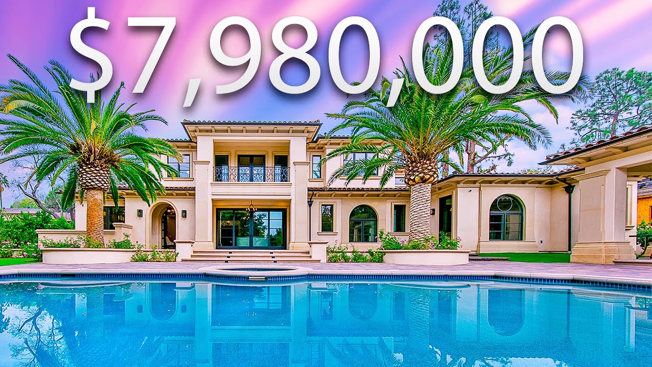 Inside A $7,980,000 Modern Mega Mansion With A TROPICAL Resort Backyard | Mega Mansion Tour