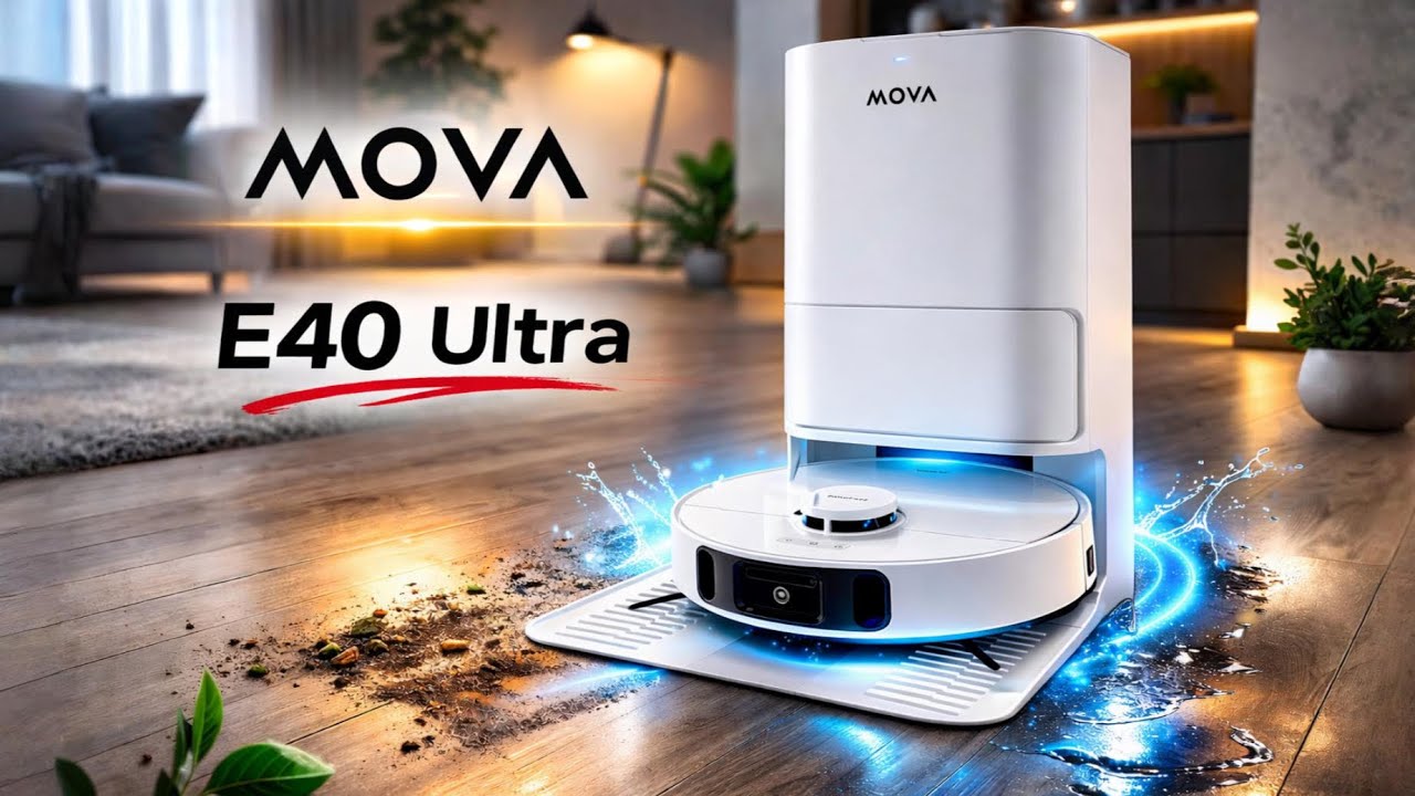 Робот-пылесос MOVA E40 Ultra | Интеллектуальная уборка с функцией самоочистки и влажной уборки
