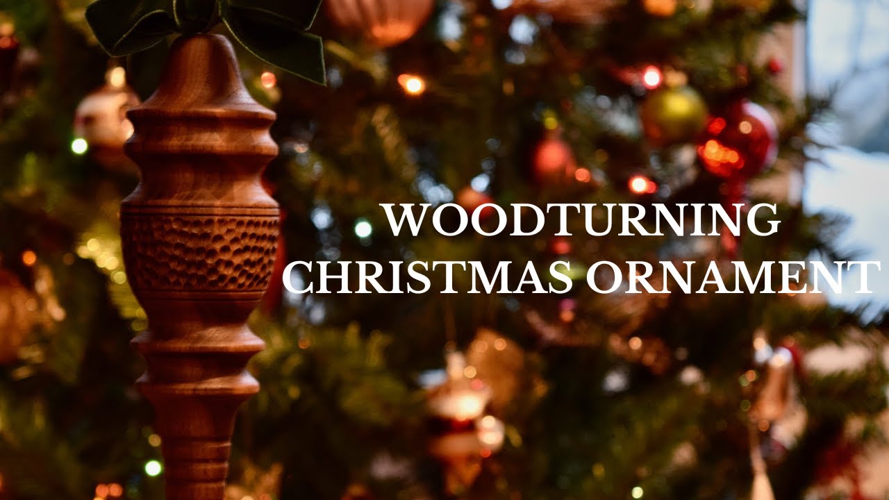 WOODTURNING: Black Walnut Christmas Ornament